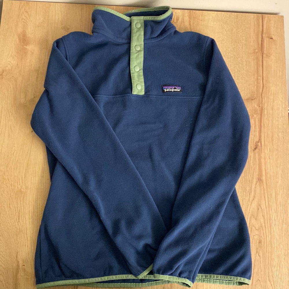 Patagonia Fleece, Navy. Patagonia Micro D Snap Pullover
